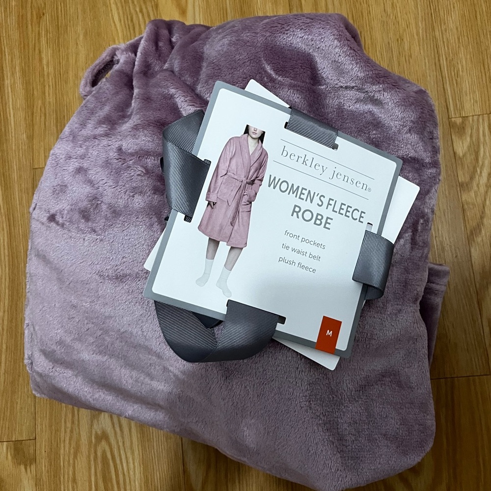 Berkley Jensen Women's Fleece Robe in Purple